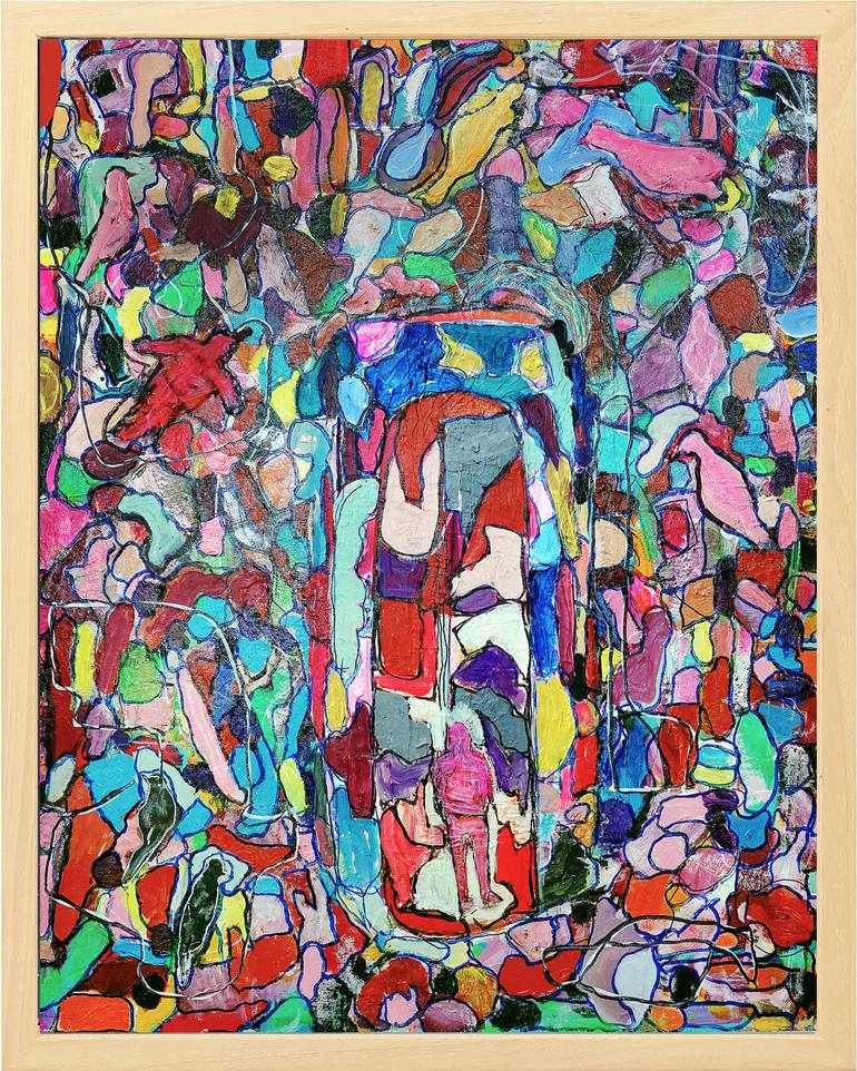 Original Abstract Expressionism Abstract Painting by Geert  Lemmers