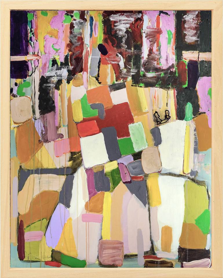Original Abstract Expressionism Abstract Painting by Geert  Lemmers