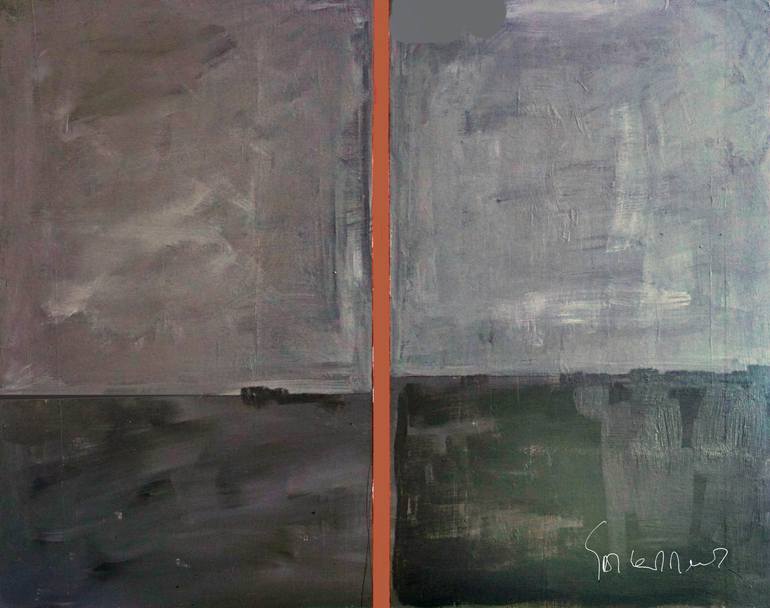 Original Abstract Expressionism Abstract Painting by Geert  Lemmers