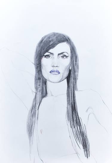 Print of Figurative Portrait Drawings by Lorena Diana Garoiu