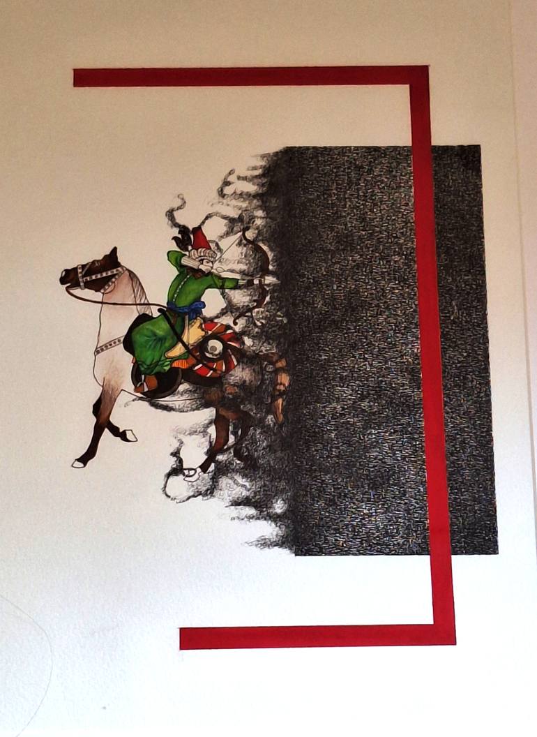 Original Conceptual People Painting by Rabia Shahzadi