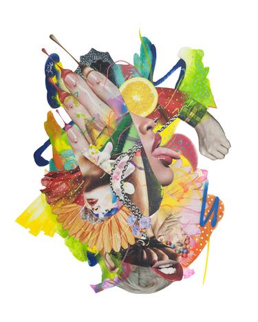 Print of Body Collage by Yoh Nagao