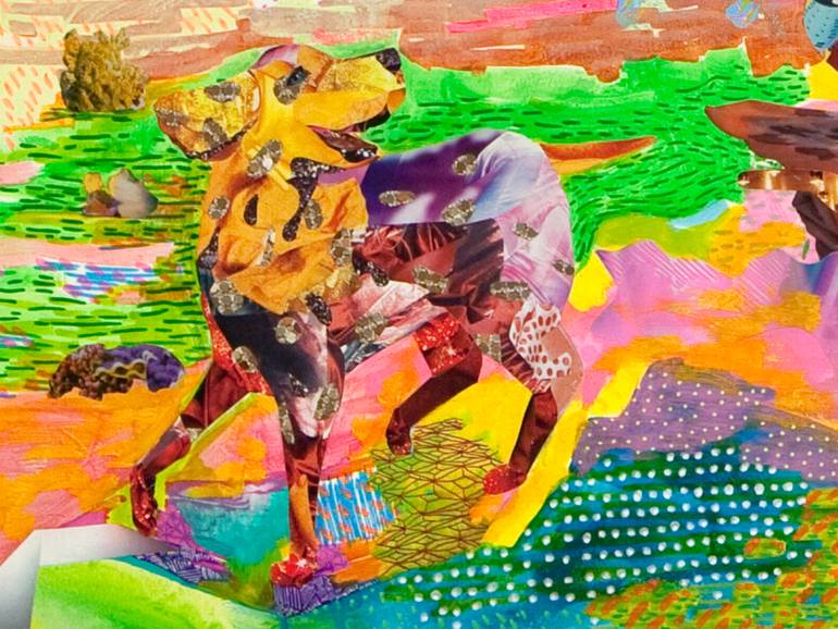 Original Conceptual Animal Collage by Yoh Nagao