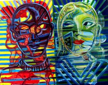 Original Pop Art Love Paintings by Hans-Peter Fleps