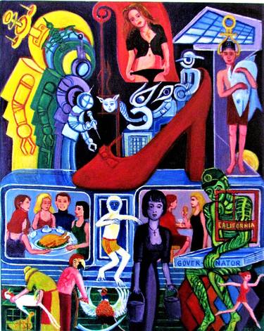 Original Expressionism Pop Culture/Celebrity Paintings by Hans-Peter Fleps