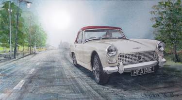 Original Illustration Automobile Paintings by John Lowerson