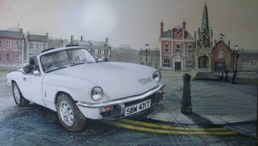 Original Street Art Automobile Paintings by John Lowerson