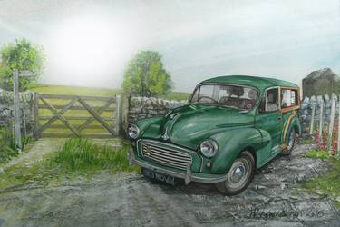 Original Illustration Automobile Paintings by John Lowerson