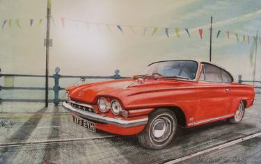 Print of Illustration Automobile Paintings by John Lowerson
