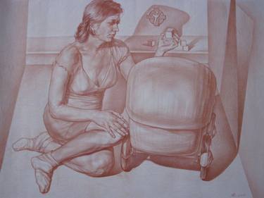 Print of Realism Nude Drawings by Vasyl Pal