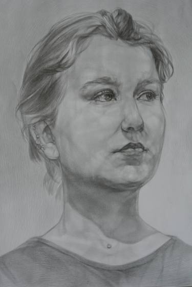 Original Portrait Drawing by Vasyl Pal