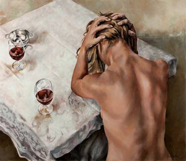 Print of Realism Nude Paintings by Jolante Hesse