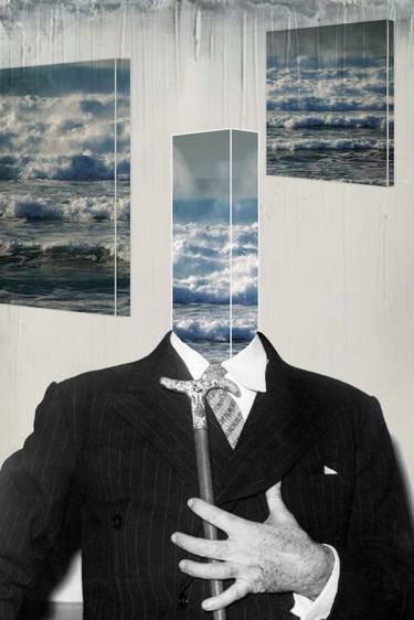 Original Surrealism Abstract Collage by du Varret