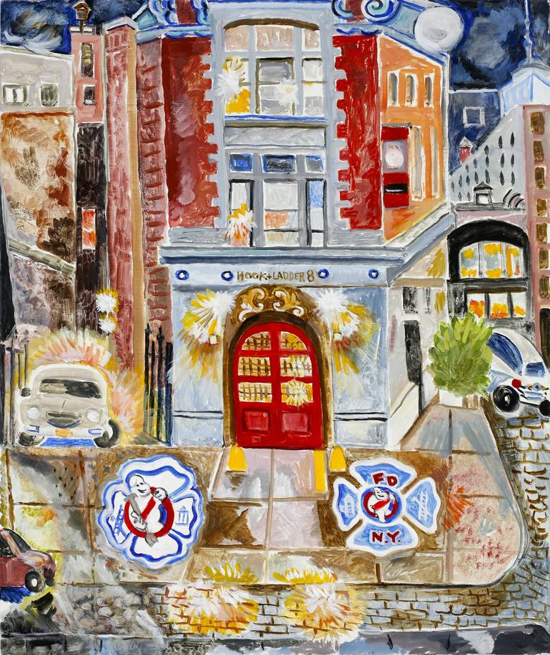Ghostbusters' art rips off New York City's Hook & Ladder 8 Firehouse, gets  featured on Ript Apparel - Ghostbusters News
