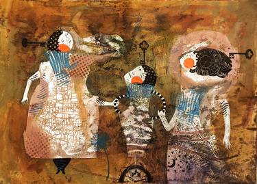 Print of People Mixed Media by Natalia Pastushenko