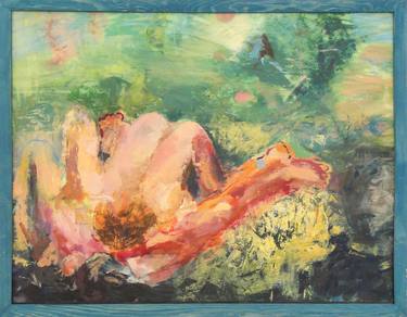 Original Nude Painting by Zoltán Rácz