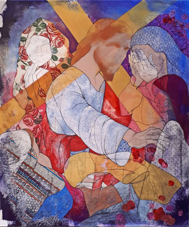 Original Contemporary Religion Painting by Lena Kramarić