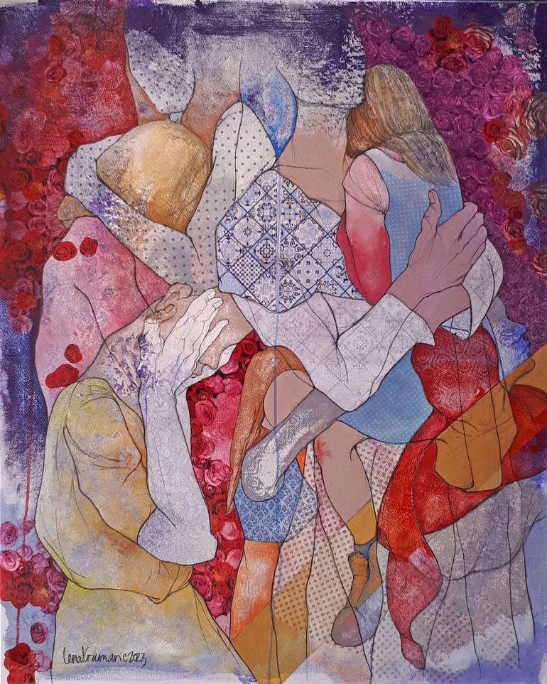 Original Contemporary Religion Painting by Lena Kramarić