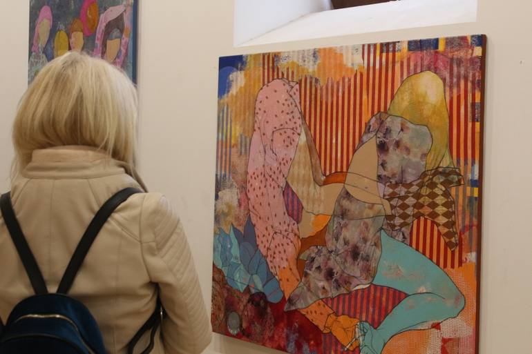Original Modernism Women Painting by Lena Kramarić