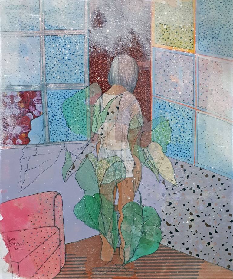 Original Figurative Interiors Paintings by Lena Kramarić
