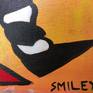 Matt Smiley, “Gossip Bird” is an original acrylic on canvas artwork (framed).
