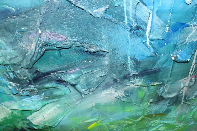 Within this Frame an Ocean Swells Painting by Staci Cross