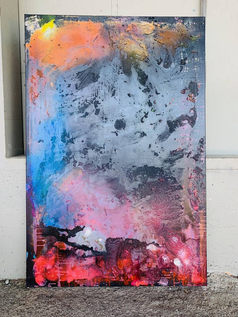 Original Abstract Expressionism Abstract Painting by Staci Cross