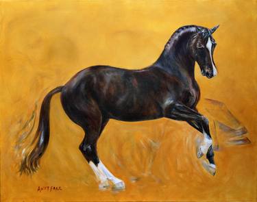 Original Figurative Horse Paintings by Andy Farr