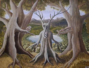 Original Realism Nature Painting by Max Ferchau