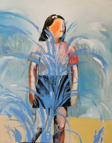 Print of Figurative Beach Paintings by Hanna Ilczyszyn