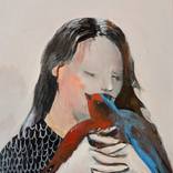 Girl with a bird by Hanna Ilczyszyn