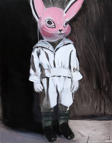Pink rabbit image