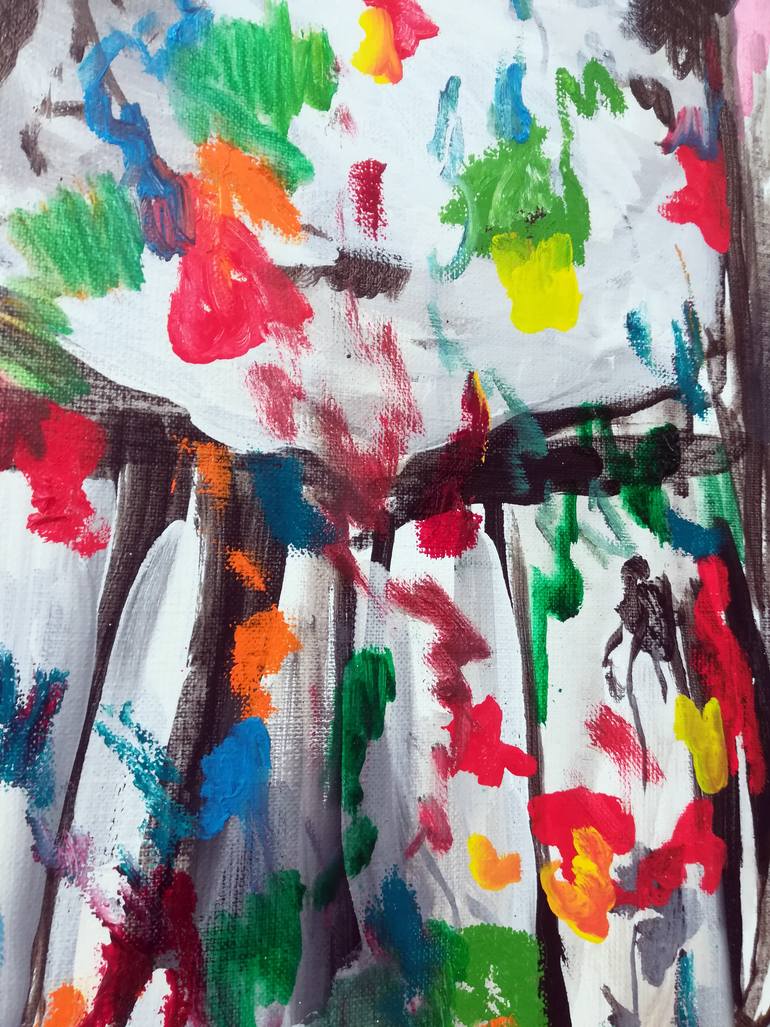 Original Expressionism People Painting by Hanna Ilczyszyn