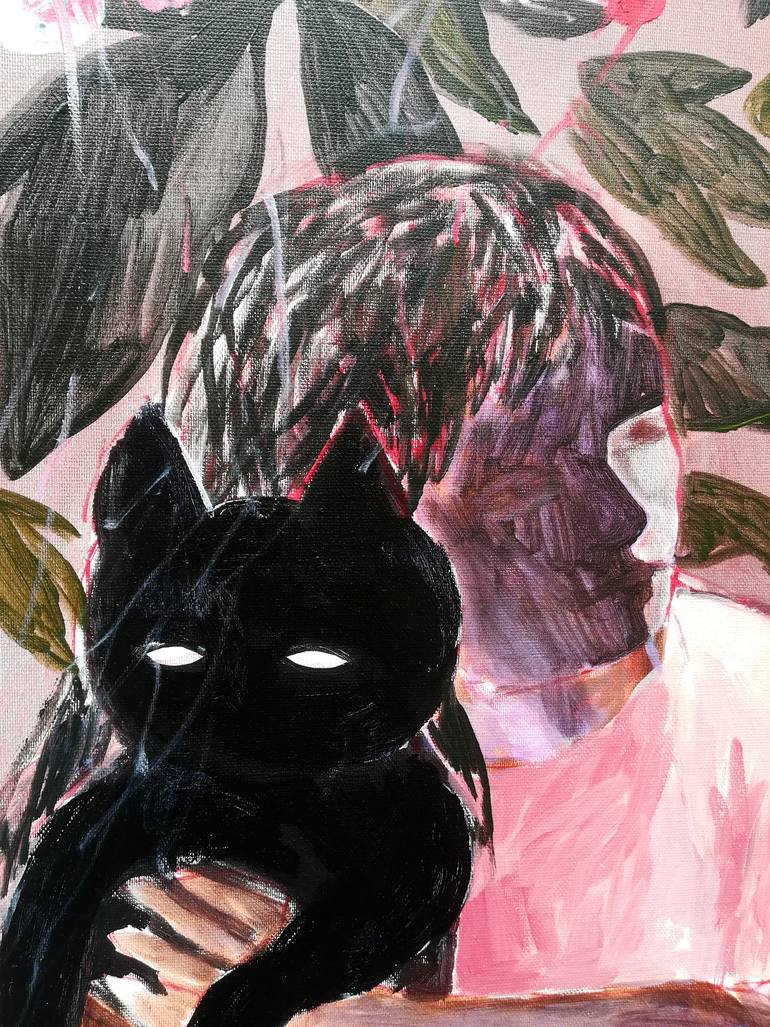 Original Expressionism People Painting by Hanna Ilczyszyn