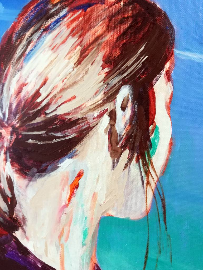 Original Portraiture Portrait Painting by Hanna Ilczyszyn