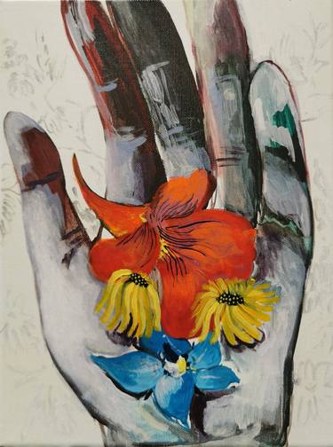 Saatchi Art Artist Hanna Ilczyszyn; Paintings, “Flowers from my parent's garden” #art