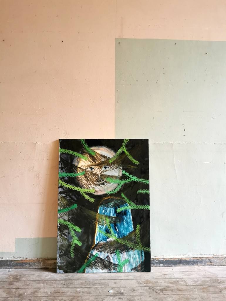 Original Figurative People Painting by Hanna Ilczyszyn