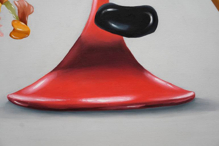 Original Surrealism Floral Painting by Joanna Mlacka