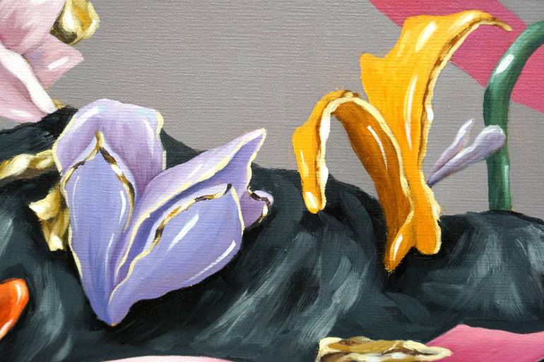 Original Surrealism Floral Painting by Joanna Mlacka