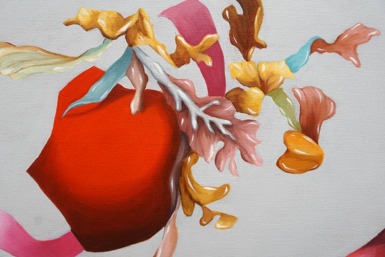 Original Surrealism Floral Painting by Joanna Mlacka