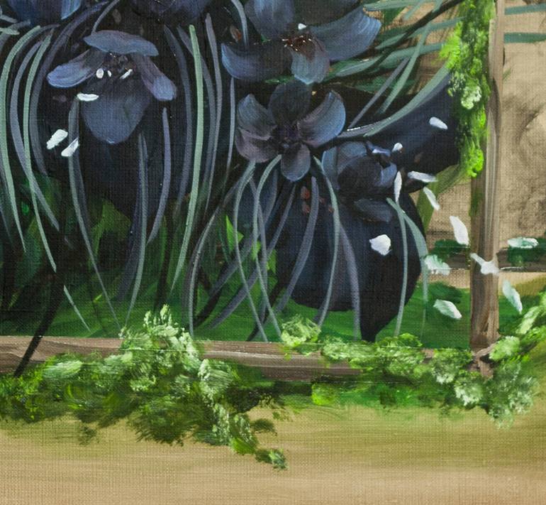 Original Fine Art Garden Painting by Joanna Mlącka