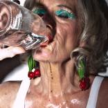 Drinking woman by Christo Mosca