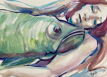 Print of Illustration Fish Paintings by Elena Ploetz