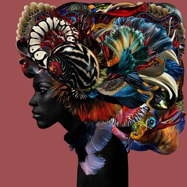 Print of Figurative Portrait Collage by Carol Muthiga-Oyekunle