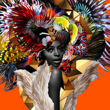 Original Conceptual Fashion Mixed Media by Carol Muthiga-Oyekunle