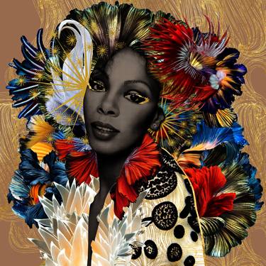 Original Illustration Pop Culture/Celebrity Mixed Media by Carol Muthiga-Oyekunle