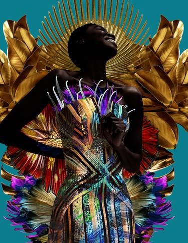 Original Figurative Fashion Mixed Media by Carol Muthiga-Oyekunle