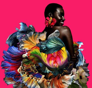 Print of Figurative Fashion Mixed Media by Carol Muthiga-Oyekunle