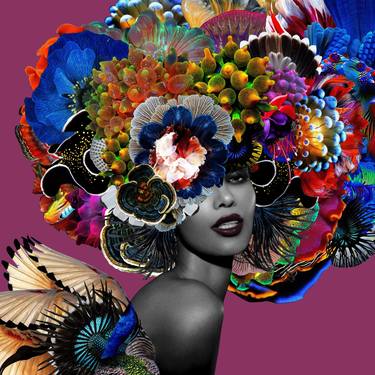 Original Figurative Fashion Collage by Carol Muthiga-Oyekunle