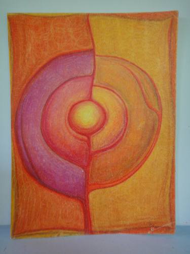 Saatchi Art Artist Amy Frith; Drawings, “orange sun seed” #art